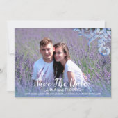 Faire-part de date de conservation en aquarelle bl (Devant)