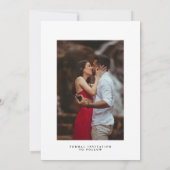 Faire-part de date de mariage à collage de photos  (Dos)