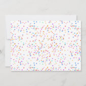 Faire-Part de Date de Mariage à Confettis Arc-en-C (Dos)