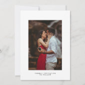 Faire-part de date de mariage à conserver avec un  (Dos)