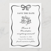 Faire-Part de Date de Mariage à Encadrer avec un R (Devant)