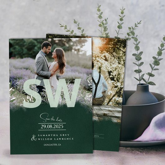 Faire-part de date de mariage à la botanique inspi