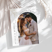 Faire-part de date de mariage à l'arche florale av