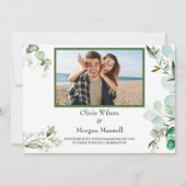 Faire-part de date de mariage à photo moderne avec (Devant)