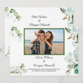 Faire-part de date de mariage à photo moderne avec (Devant / Derrière)