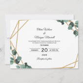 Faire-part de date de mariage à photo moderne avec (Dos)