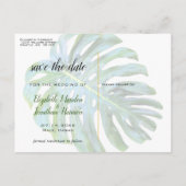 Faire-Part de Date de Mariage avec Photo de Feuill (Dos)