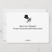 Faire-part de date de mariage avec un script moder (Dos)