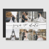Faire-part de date de mariage en collage de photos (Devant / Derrière)