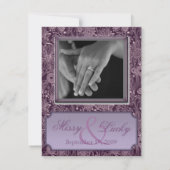 Faire-part de date de mariage Fleurs de Prunier 10 (Dos)