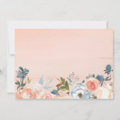 Faire-part de date de mariage Floral Automne Rusti (Dos)