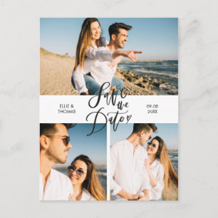 Faire-part de date de mariage moderne et élégant e