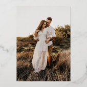 Faire-part de date de mariage Monogramme Couronne (Verso)