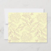 Faire-part de date de mariage Naturel/Rose (Dos)