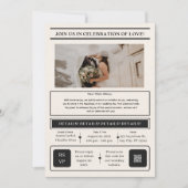 Faire-Part de Date de Mariage Personnalisable sur (Devant)