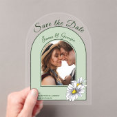 Faire-part de date de mariage photo avec arche de (In situ (ordinateur de poche))