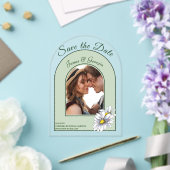 Faire-part de date de mariage photo avec arche de (Insitu (Mariage))