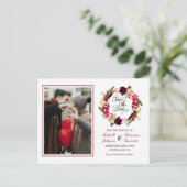 Faire-part de date de mariage rustique avec photo (Debout devant)