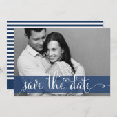 Faire-part de date de réservation avec photo de ra (Devant / Derrière)