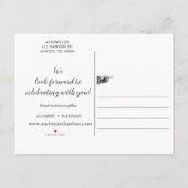 Faire-part de date de Rustic Winter Snow Barn Wood (Dos)