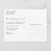 Faire-part de date de Rustique avec des lumières (Dos)