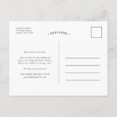 Faire-part de date de sauvegarde avec superpositio (Dos)