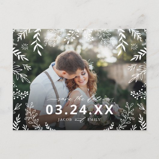 Faire-part de date de sauvegarde avec superpositio (Devant)