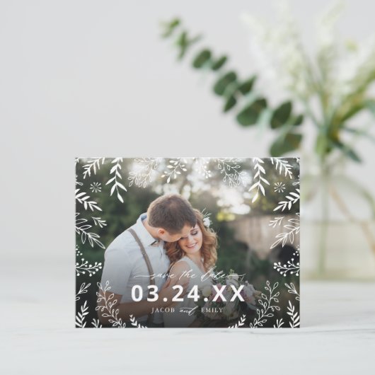 Faire-part de date de sauvegarde avec superpositio (Debout devant)