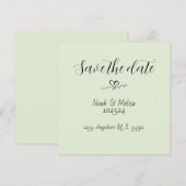 Faire-part de date de sauvegarde de calligraphie é (Devant / Derrière)