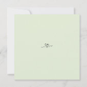 Faire-part de date de sauvegarde de calligraphie é (Dos)