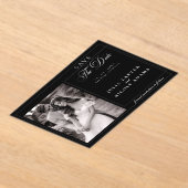 Faire-part de date de sauvegarde de calligraphie n (Poser)