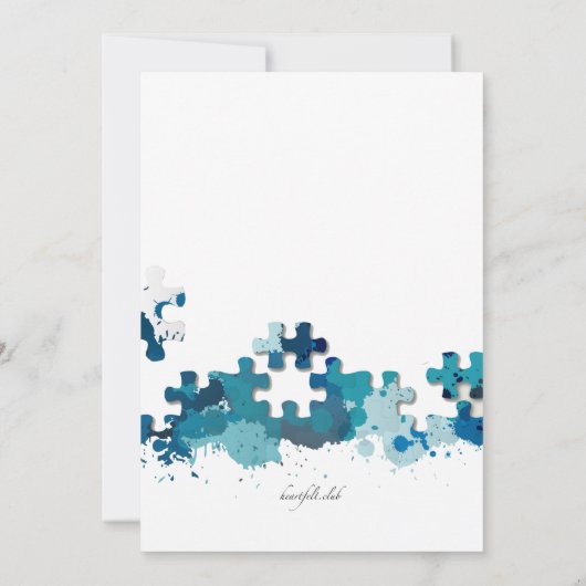 Faire-part de date de sauvegarde de l'annonce de p (Dos)