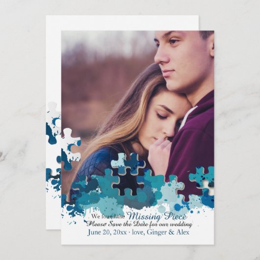 Faire-part de date de sauvegarde de l'annonce de p (Devant / Derrière)