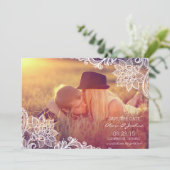 Faire-part de date de sauvegarde de photo en dente (Debout devant)