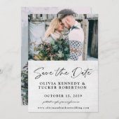 Faire-part de date de sauvegarde rustique en bois (Devant / Derrière)