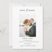 Faire-part de date de sauvegarde simple et moderne (Devant)