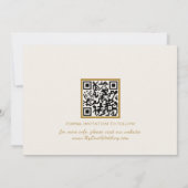 Faire-part de date limite d'Ivoire de calligraphie (Dos)