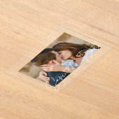 Faire-part de date moderne manuscrit blanc (Poser)