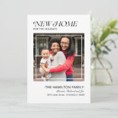 Faire-part de déménagement de Noël (Debout devant)