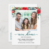 Faire-part de déménagement de Noël (Devant / Derrière)