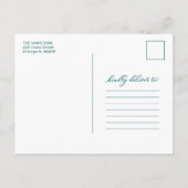 Faire-part de déménagement de Noël (Dos)