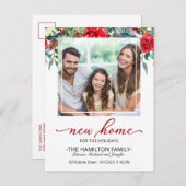 Faire-part de déménagement de Noël (Devant / Derrière)