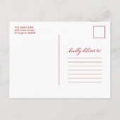 Faire-part de déménagement de Noël (Dos)