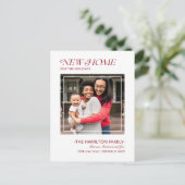 Faire-part de déménagement de Noël (Debout devant)