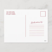 Faire-part de déménagement de Noël (Dos)