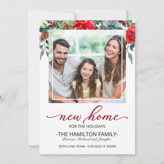 Faire-part de déménagement de Noël (Devant)