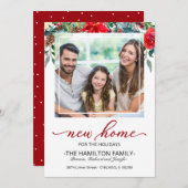 Faire-part de déménagement de Noël (Devant / Derrière)