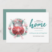 Faire-part de déménagement de Noël (Devant / Derrière)