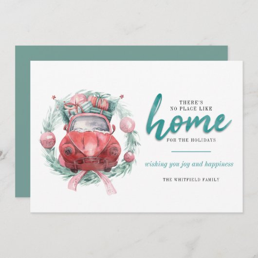 Faire-part de déménagement de Noël (Devant / Derrière)