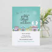 Faire-part de déménagement de vacances (Debout devant)